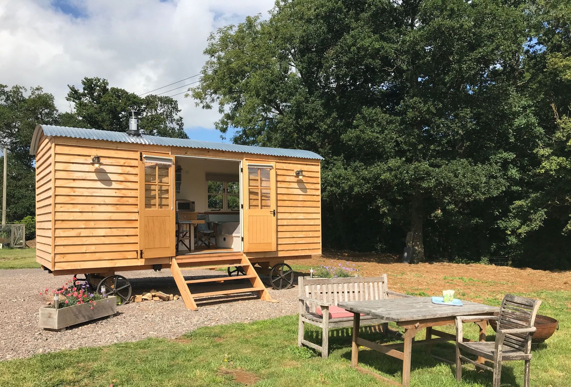 Click here for more about Blossom the shepherd's hut
